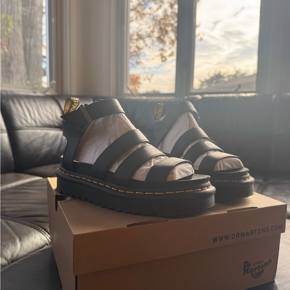 Dr. Martens Black Strappy Footwear - Picture 10 of 16